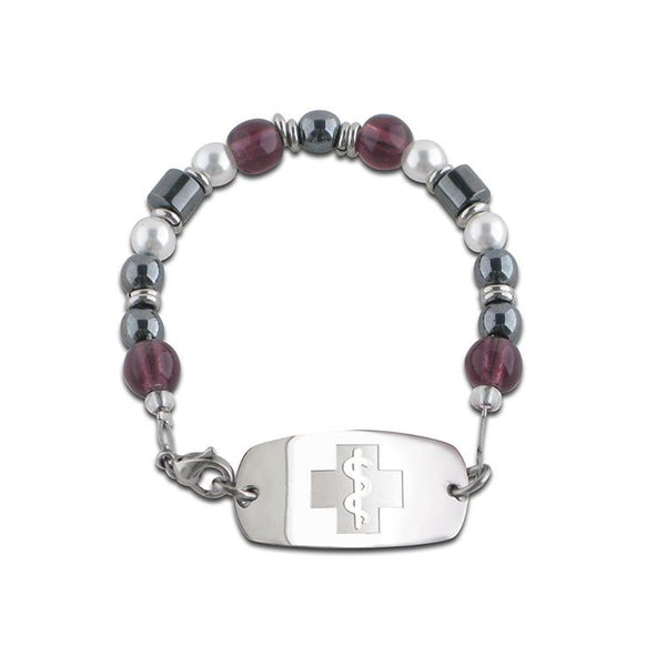 Crushed Grape Bracelet - Small Emblem - Lobster Clasp